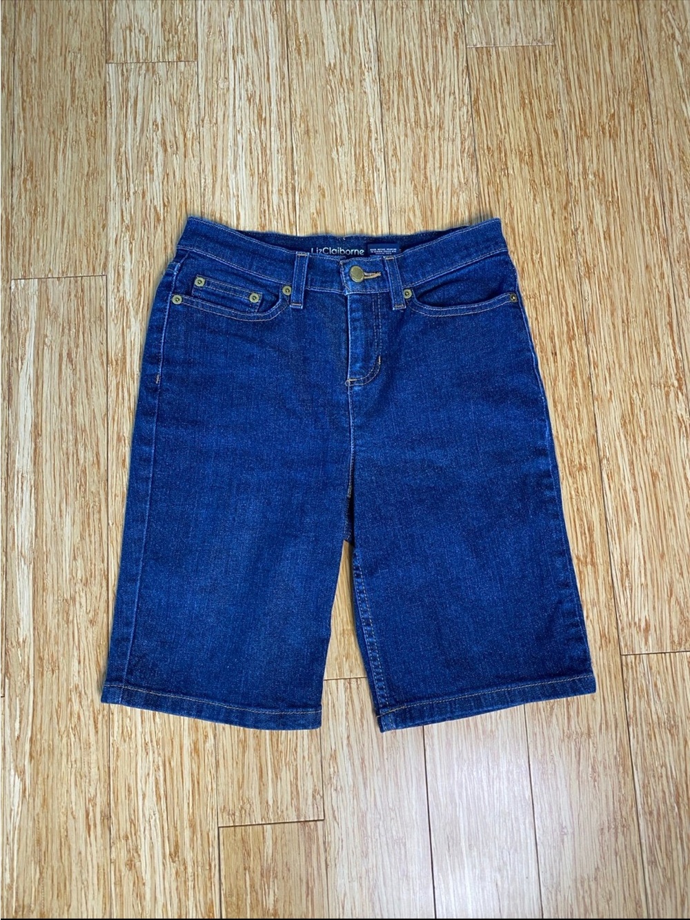 Liz Claiborne Indigo Denim Bermuda Shorts